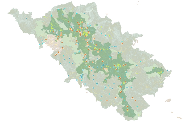 Elementi naturali nel Parco