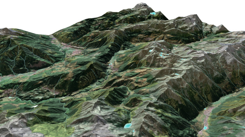 Vista 3D Sud-Est Corno Bussola