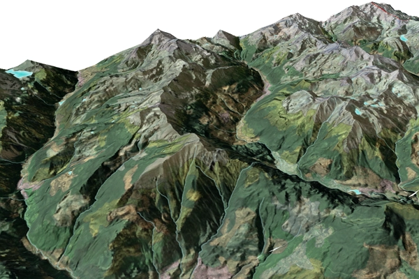 Vista 3D Sud-Ovest Corno Bussola