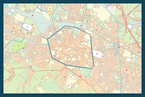 Scala 1:25.000 città di Bologna
