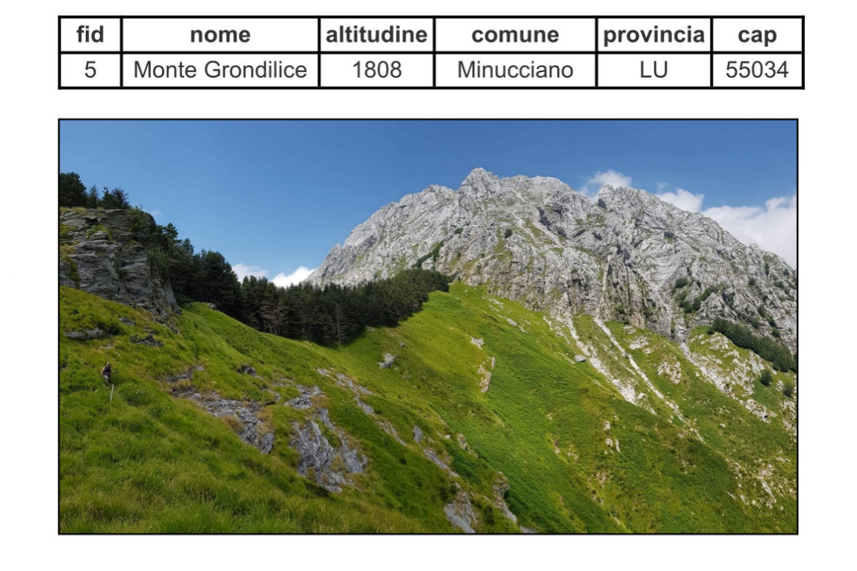 Informazioni geografiche e immagine